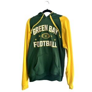 Green Bay Packers Hoodie Mens Size Large Pockets NFL